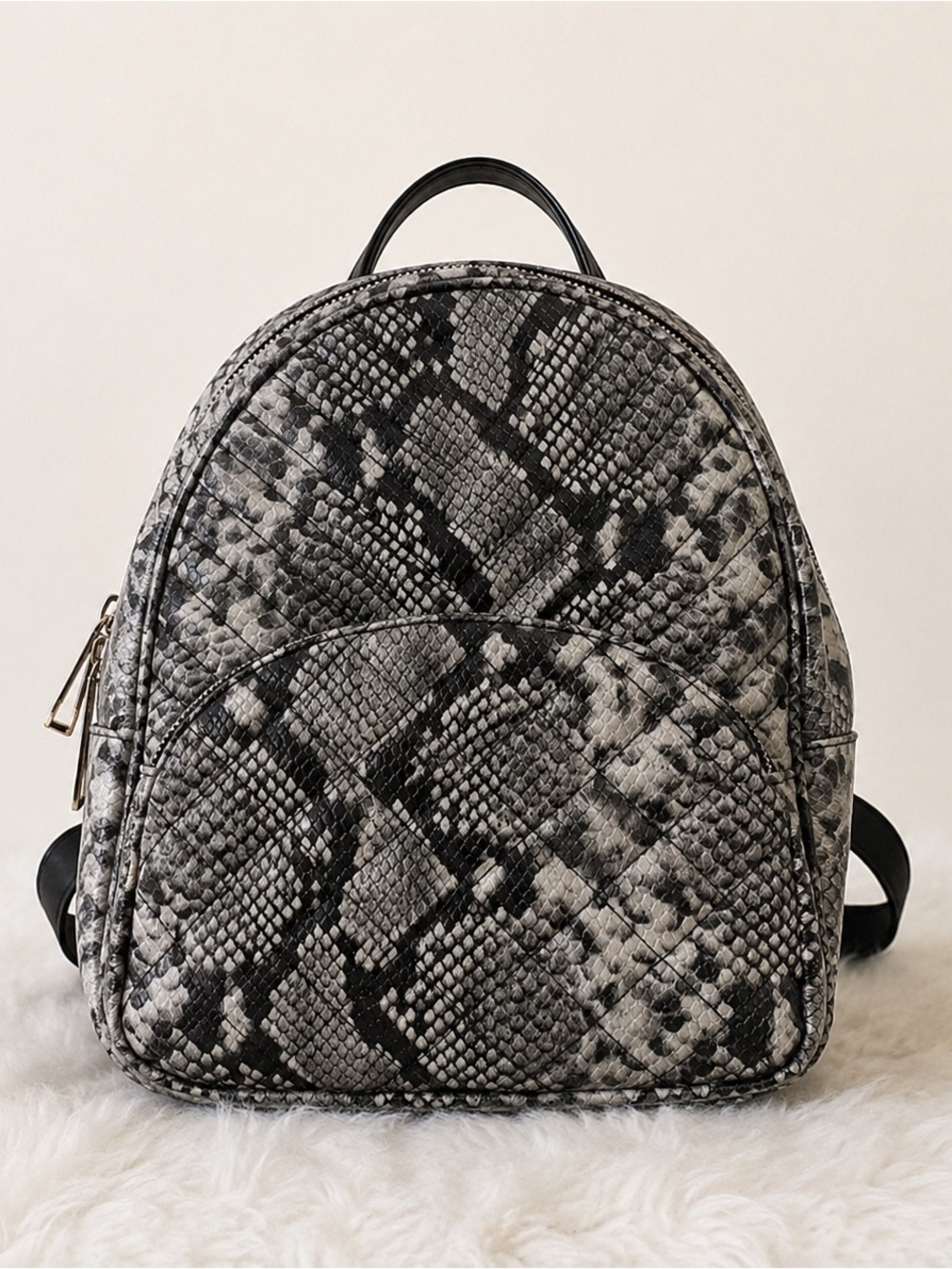 Aldo Faux Snakeskin Mini Backpack/Purse